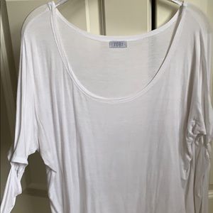 TOBI white cotton long sleeve